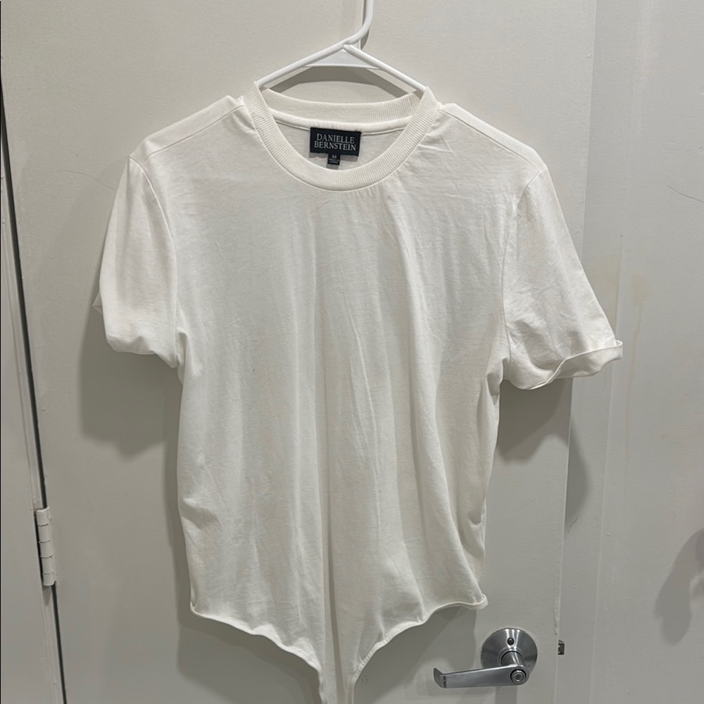 Daniel Bernstein White Short Sleeve Tee Essential Casual Wear
